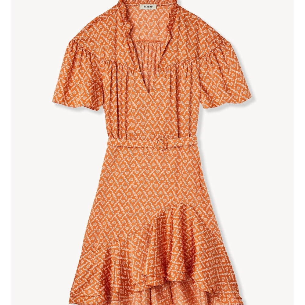 Sandro Orange Heart Women's Dress